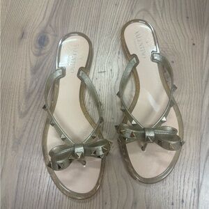 Valentino Women's Metallic Studded Sandals